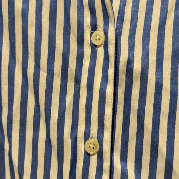 Zara Blue and White Striped Shirt - Picture 5 of 9